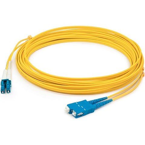 AddOn 15m SMF 9/125 Duplex (APC-SC/LC) ASC/LC OS1 Yellow OFNR Patch Cable ADD-ASC-LC-1-5M9SMF