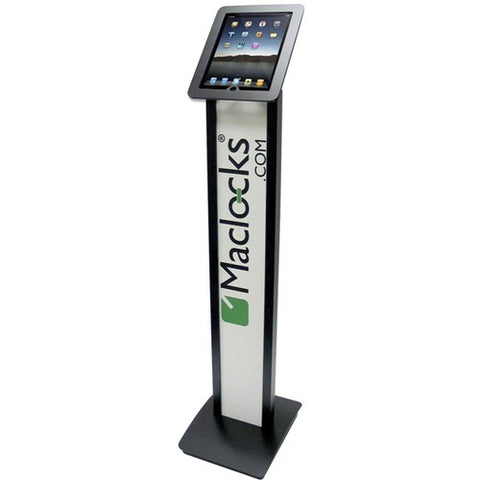 Compulocks Slide iPad POS Enclosure and BrandMe Floor Stand BLACK 140B225POSB