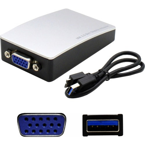 AddOn USB 3.0 (A) Male to VGA Female White USB Video Adapter USB302VGA