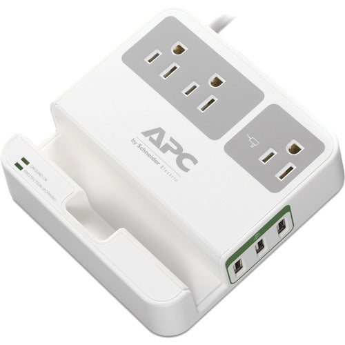 APC by Schneider Electric Essential SurgeArrest, 3 Outlets, 3 USB Charging Ports, 120V P3U3