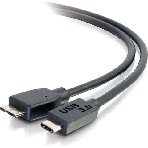 C2G 3ft USB 3.0 USB-C to USB-Micro B Cable M/M - Black 28862