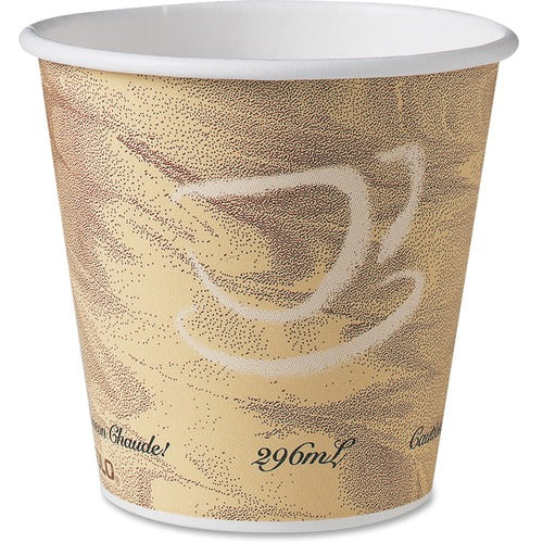 Solo 10oz Paper Hot Drink Cup Squat Mistique Design 29278G