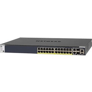 Netgear 24x1G PoE+ Stackable Managed Switch with 2x10GBASE-T and 2xSFP+ (1,000W PSU) GSM4328PA-100NES