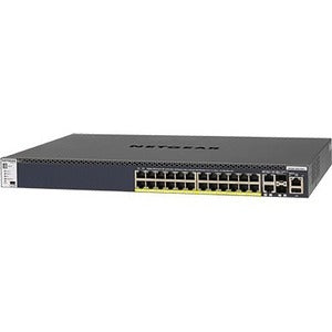 Netgear 24x1G PoE+ Stackable Managed Switch with 2x10GBASE-T and 2xSFP+ (1000W PSU) GSM4328PB-100NES