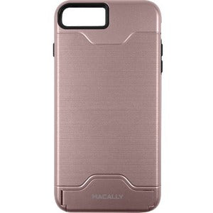 Macally Dual Layer Protective Case with Kickstand for iPhone 7 Plus (Rose Gold) KSTANDP7LRS