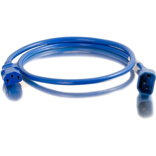 C2G 1Ft C14 to C13 14/3 SJT Blue Cable 17522