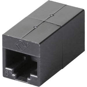 Black Box Cat.6 Coupler - Unhielded, Straight-Pin, Black FM609