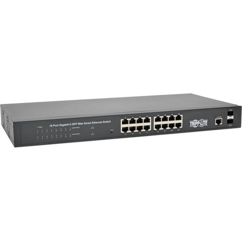 Tripp Lite NGS16C2 16-Port Gigabit L2 Web-Smart Managed Network Switch NGS16C2