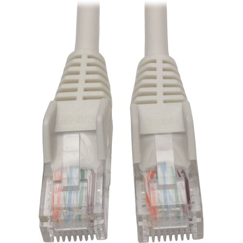 Tripp Lite Cat5e 350 MHz Snagless Molded UTP Patch Cable (RJ45 M/M), White, 15 ft. N001-015-WH