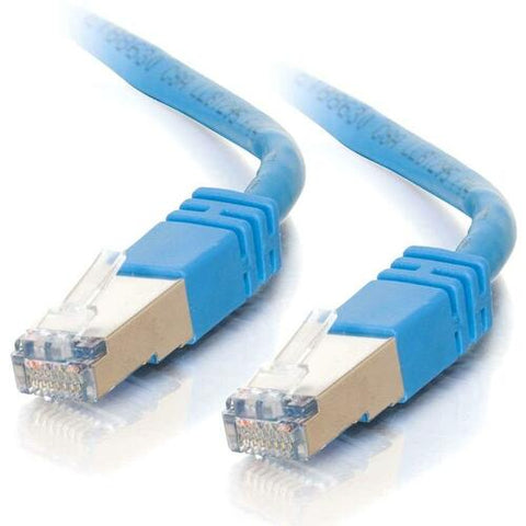 C2G 10ft Cat5e Shielded Ethernet Cable - Cat 5e Network Patch Cable - Blue 27256