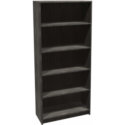 Heartwood Innovations Grey Dusk 5-shelf Bookcase INV7232007