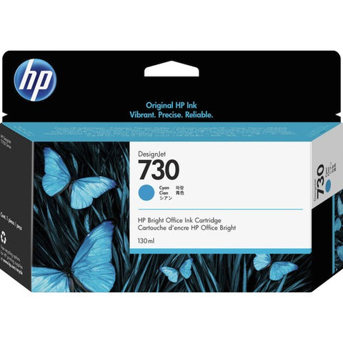HP 730 (P2V62A) 130-ml Cyan DesignJet Ink Cartridge P2V62A