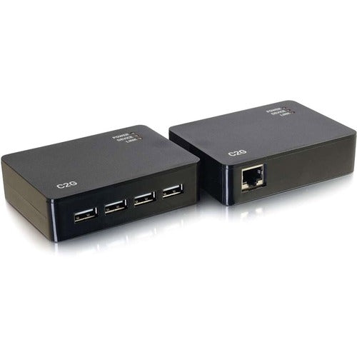 C2G 4 Port USB 2.0 Over Cat5/Cat6 Extender - USB Extension up to 150ft 54285