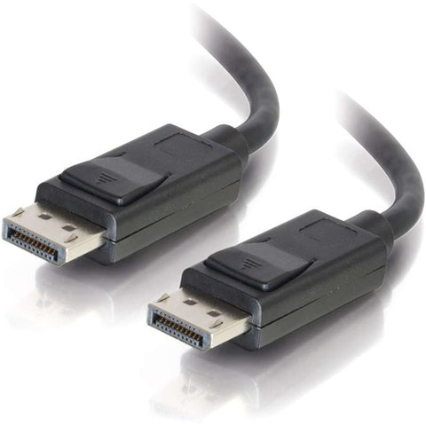 C2G 30ft DisplayPort Cable with Latches 8K UHD M/M - Black 54425