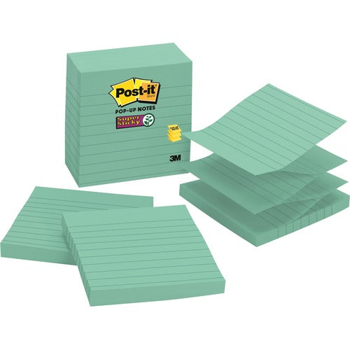 Post-it&amp;reg; Super Sticky Pop-up Lined Note Refills R440WASS