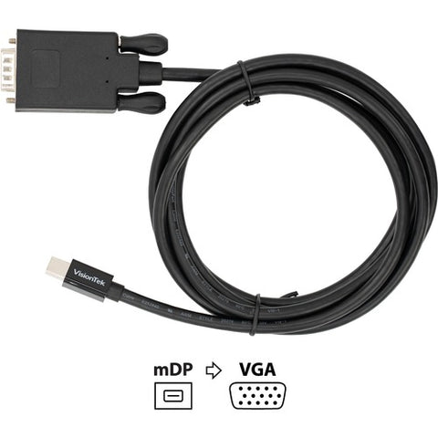 VisionTek Mini DisplayPort to VGA 2 Meter Active Cable (M/M) 901217