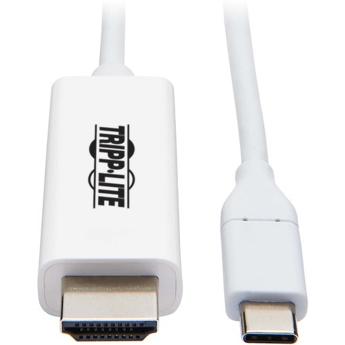 Tripp Lite U444-009-H4K6WE USB-C to HDMI Adapter, M/M, White, 9 ft. U444-009-H4K6WE