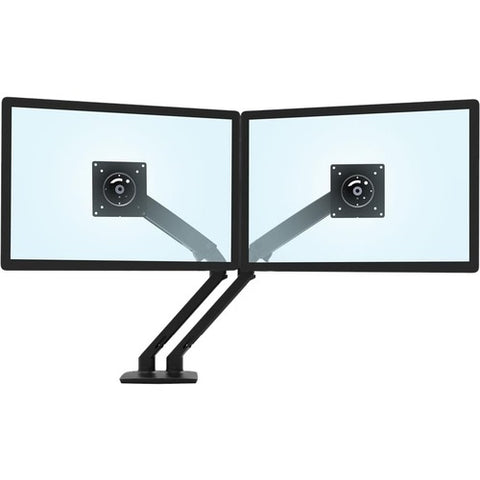 Ergotron MXV Desk Dual Monitor Arm (matte black) 45-496-224
