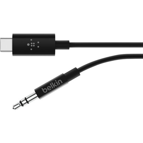 Belkin RockStar 3.5mm Audio Cable with USB-C Connector F7U079bt03-BLK
