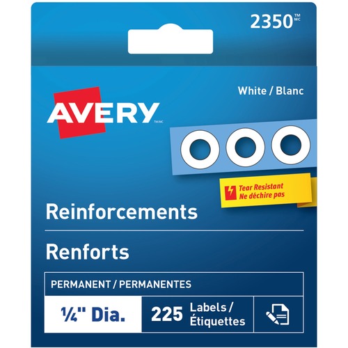 Avery&amp;reg; White Reinforcement Labels 2350