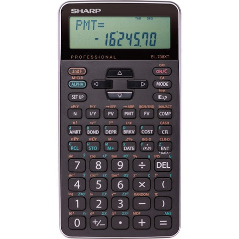 Sharp 10-digit Professional Financial Calculator EL738XTB
