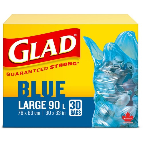 Glad Blue Recycle Large 90L Bags 11578PAK2