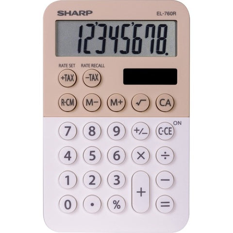 Sharp 8-digit Large Desktop Calculator EL760RBLA