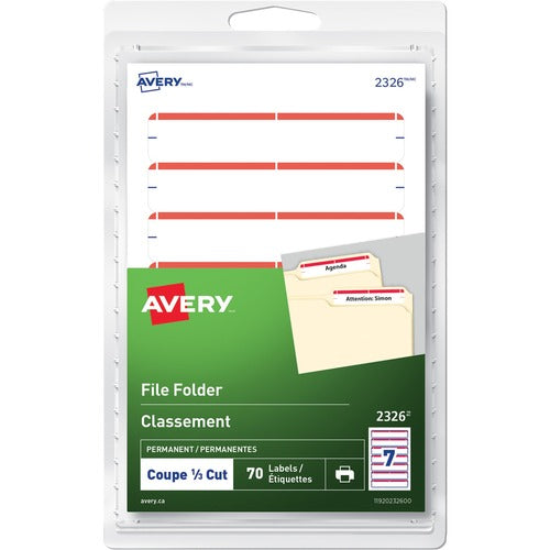 Avery&amp;reg; Print or Write File Folder Labels 2326