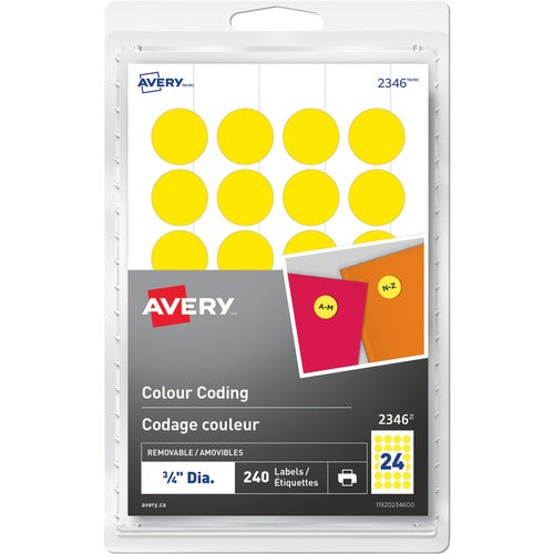 Avery&amp;reg; Print or Write Color Coding Labels 2346