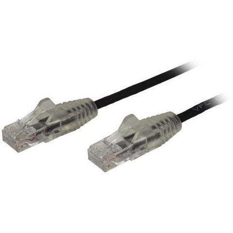 StarTech.com 0.5 m CAT6 Cable - Slim - Snagless RJ45 Connectors - Black N6PAT50CMBKS