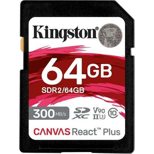 Kingston Canvas React Plus 64GB SDXC Card MLPR2/64GBCR
