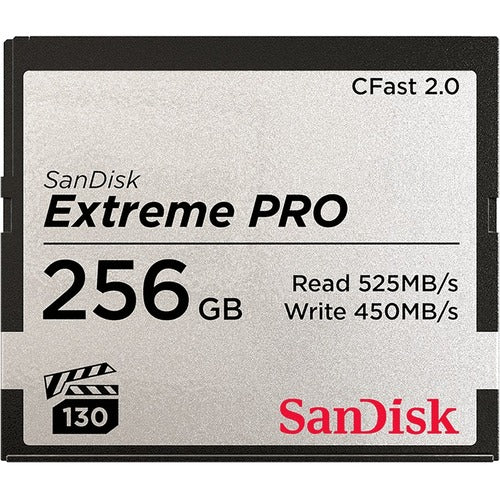 SanDisk Extreme PRO CFast 2.0 Memory Card SDCFSP-256G-G46D