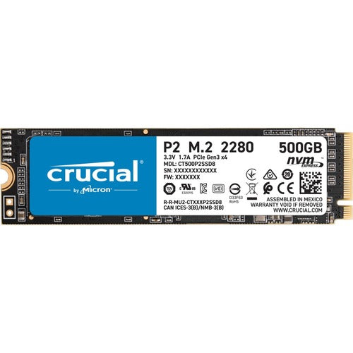 Crucial P2 500GB PCIe M.2 2280 SSD CT500P2SSD8