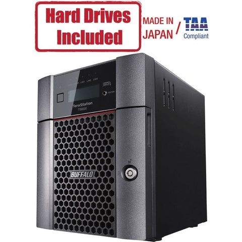 Buffalo TeraStation 6400DN 8TB (2 x 4TB) Desktop NAS Hard Drives Included + Snapshot TS6400DN0802
