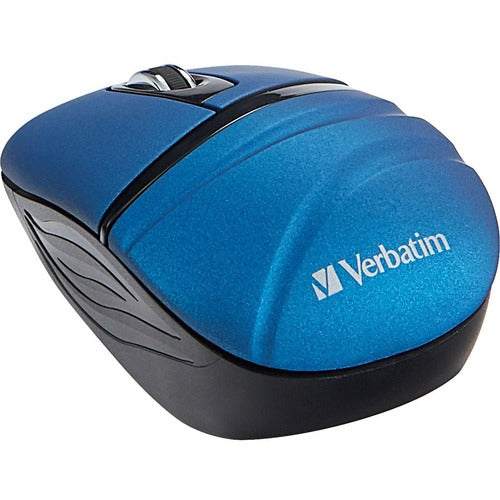 Verbatim Wireless Mini Travel Mouse, Commuter Series - Blue 70705