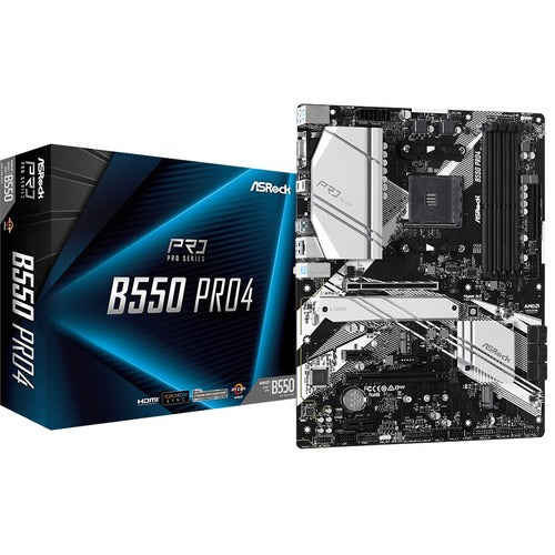 ASRock B550 Pro4 Desktop Motherboard B550 PRO4