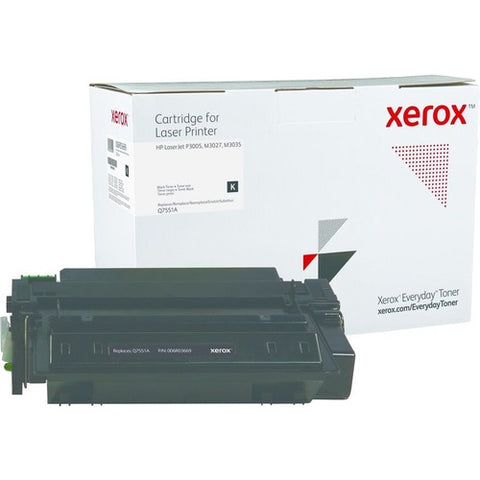 Xerox Black Standard Yield Everyday Toner from Xerox, replacement for HP Q7551A 006R03669