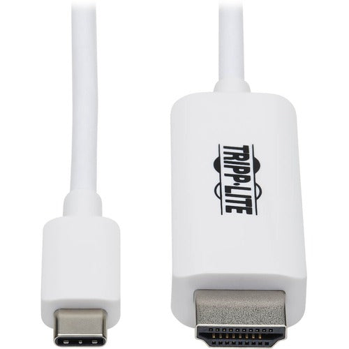 Tripp Lite U444-003-HWE USB-C to HDMI Adapter Cable, M/M, White, 3 ft. U444-003-HWE