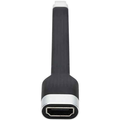 Tripp Lite U444-F5N-HDR USB-C to HDMI Flat Adapter Cable, M/F, Black, 5 in. U444-F5N-HDR