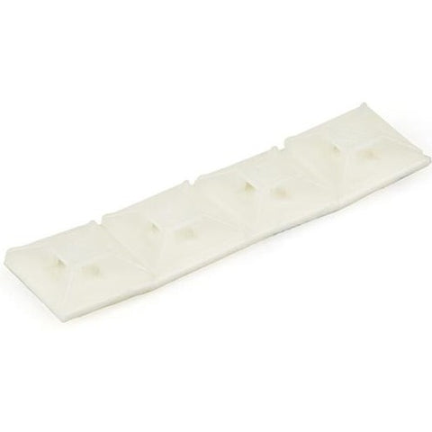 StarTech.com 100 Pack Cable Tie Mounts with Adhesive Tape for 0.13 in. (3.2 mm) Wide Ties CBMCTM1