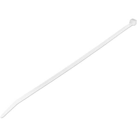 StarTech.com 100 Pack 10" Cable Ties - White Extra Large Nylon/Plastic Zip Tie CBMZT10N