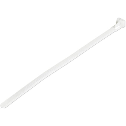 StarTech.com 100 Pack - 8 in. (203 mm) White Cable Ties (CBMZTRB8) CBMZTRB8