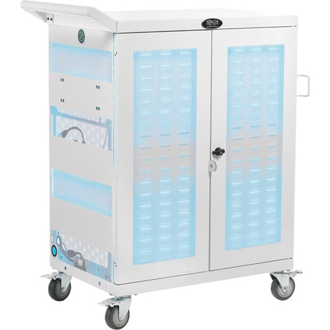 Tripp Lite CSC32ACWHG Hospital-Grade 32-Device UV Charging Cart, White CSC32ACWHG
