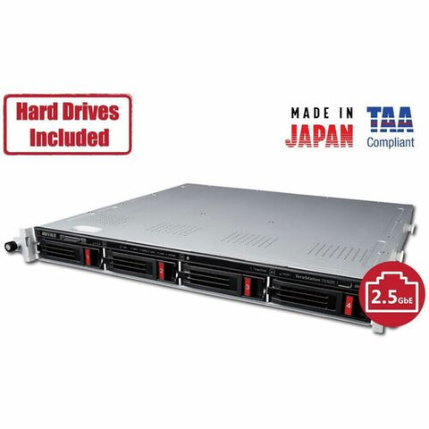 Buffalo TeraStation 3420RN Rackmount 32TB NAS Hard Drives Included (4 x 8TB, 4 Bay) TS3420RN3204