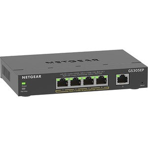 Netgear 5-Port Gigabit Ethernet SOHO Smart Managed Plus PoE Switch with 4-Port PoE+ GS305EP-100NAS