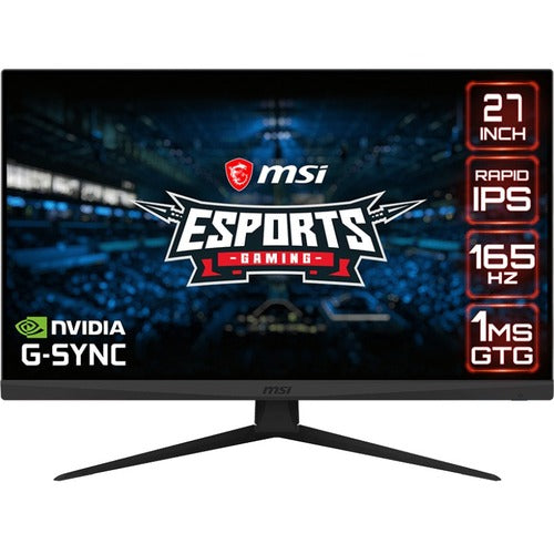 MSI Optix G273QF 27 Inch Gaming Monitor 165Hz G-Sync Compatible OPTIXG273QF