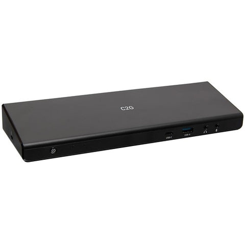 C2G 4K USB C Triple Monitor Dock - HDMI, DP, Ethernet, 3.5mm &amp; 85W 54535