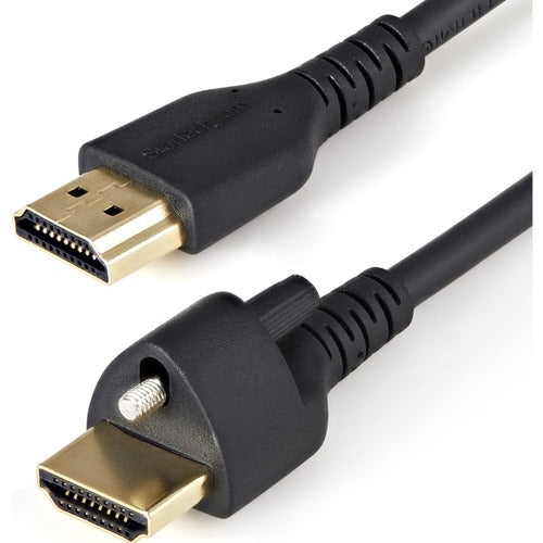 StarTech.com 1m/3ft HDMI Cable with Locking Screw - 4K 60Hz HDMI 2.0 Cable HDMM1MLS