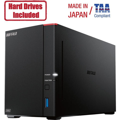 Buffalo LinkStatoin SoHo 720DB 4TB Hard Drives Included (2 x 2TB, 2 Bay) LS720D0402B