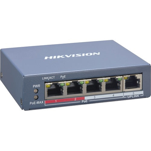 Hikvision 4 Port Fast Ethernet Smart PoE Switch DS-3E1105P-EI